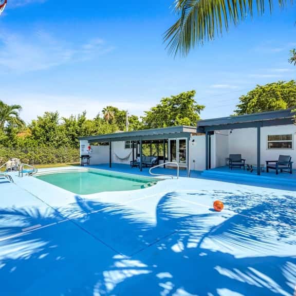 Gated Waterfront Pool Home w/ Dock, Basketball - Image 1