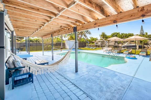 Gated Waterfront Pool Home w/ Dock, Basketball - Image 2